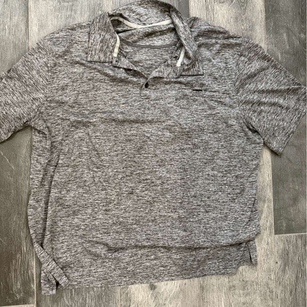 Reel Legends Gray Polo - Performance Material